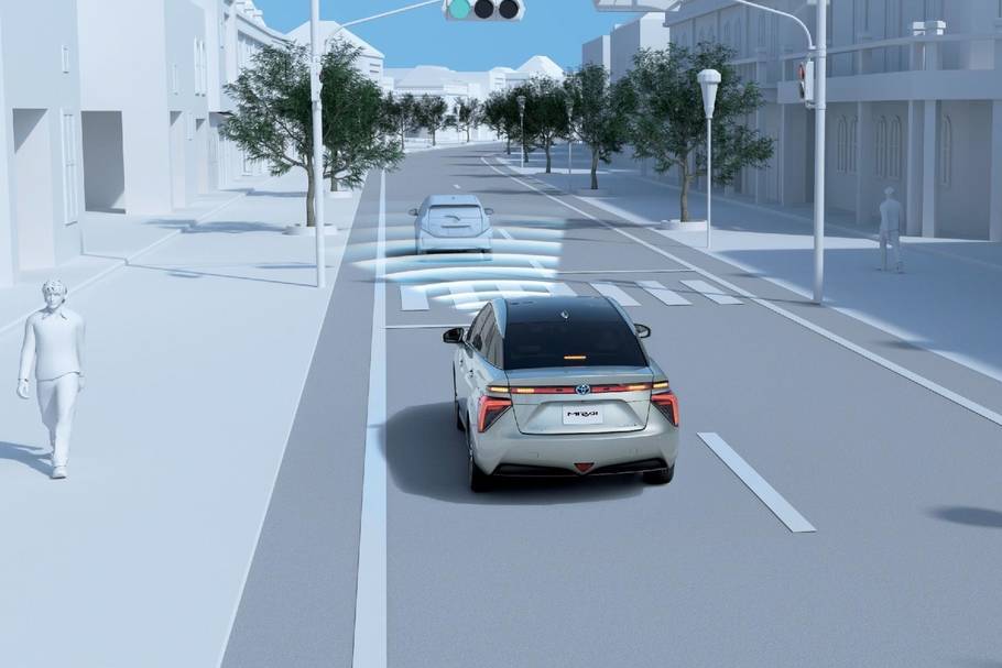 先行車発進告知機能 作動イメージ