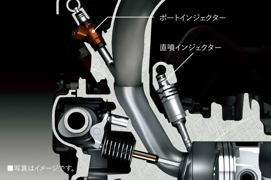 水平対向4気筒直噴DOHCエンジン