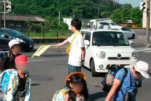 交通安全横断旗
