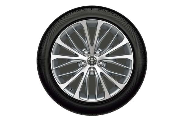 タイヤ&ホイール 235/45R18タイヤ&18×8Jアルミホイール(切削光輝+シルバー塗装/センターオーナメント付)