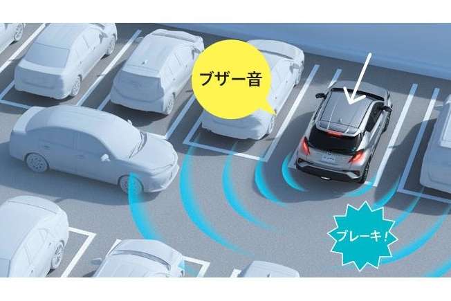 リヤクロストラフィックオートブレーキ 作動イメージ②