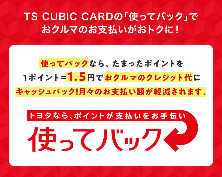 Ts Cubic Card 使ってバック 福島トヨタ自動車