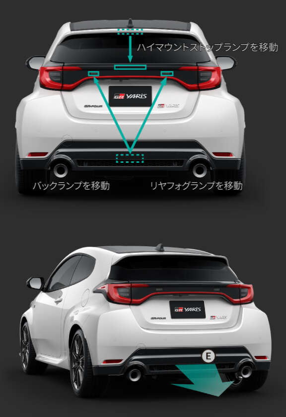 ヤリス GRパーツ フロントスポイラー左側運転席用 仕切っ