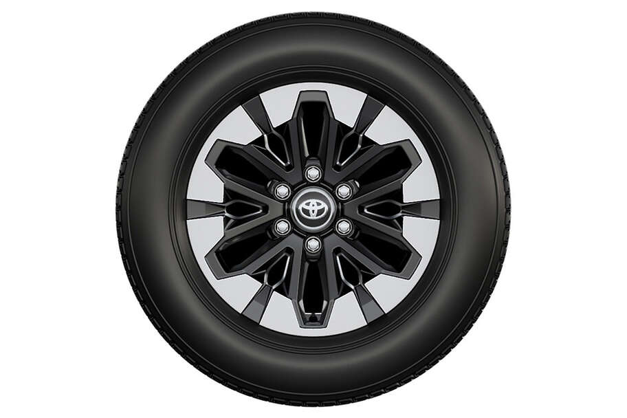 265/60R18タイヤ＆18×7_Jアルミホイール（切削光輝/センターオーナメント付）［Zに標準装備］