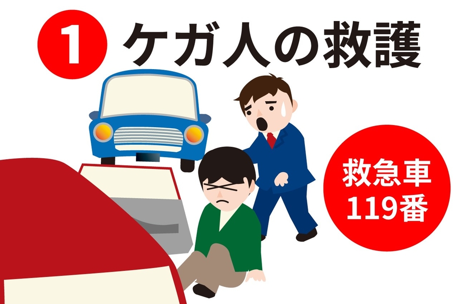 事故 ケガ人の救護